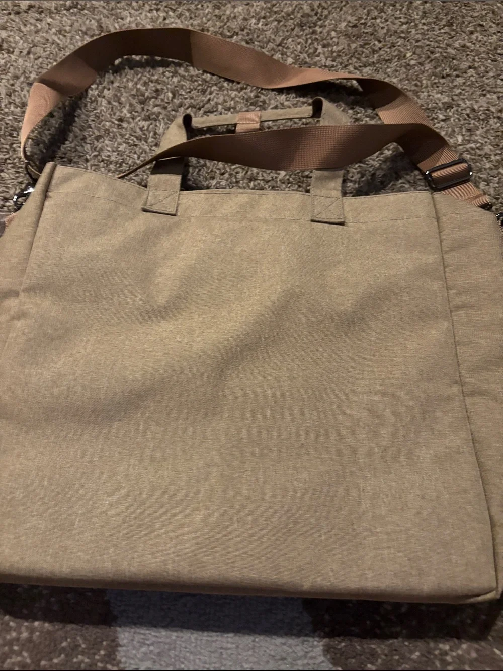 BDR Goods Canvas Messenger Bag in Khaki